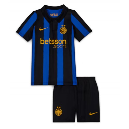 Inter Milan Nicolo Barella #23 Hemmaställ Barn 2026-27 Kortärmad (+ Korta byxor)