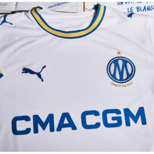 Olympique de Marseille Hemmaställ Barn 2026-27 Kortärmad (+ Korta byxor)